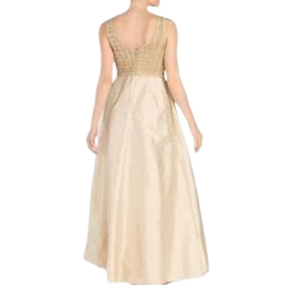 NWT Aidan Mattox Beaded Bodice Taffeta Ball Gown - Picture 2 of 11